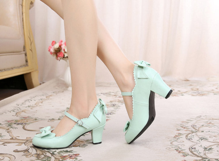 Sosic - Kawaii Lolita Round Toe Shoes - Shoes