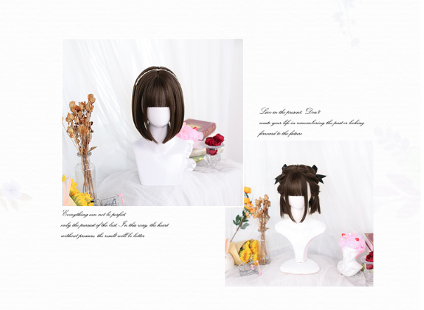 Dalao Home - Lolita 30cm Japanese BOBO JK Wig - Wig