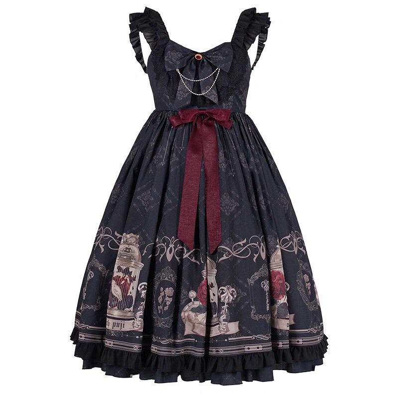 1st Anniversary - Nightingale and Rose - Gothic JSK Dress - product image 7