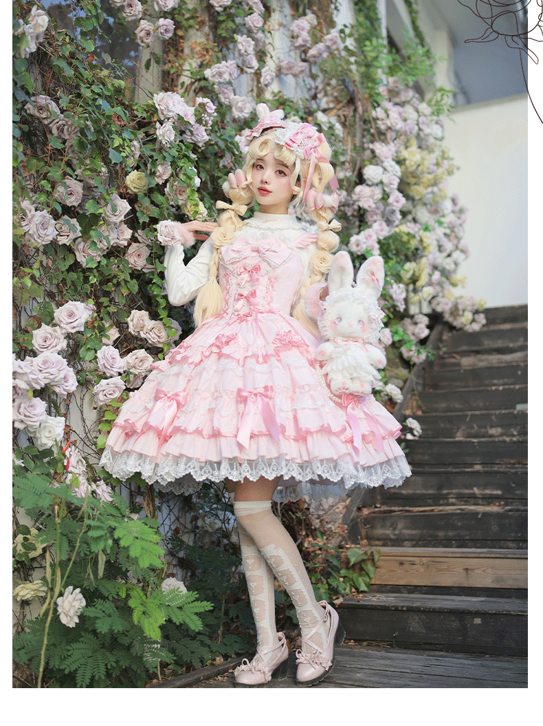 ZhiJinYuan- Love Notebook - Sweet Lolita Ancient Doll JSK - Lolita Fetch