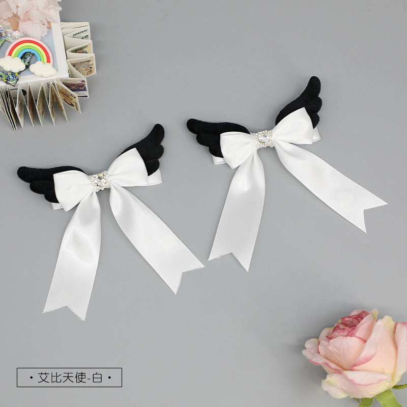 Versatile Sweet & Cool Hair Clips: Japanese Lolita Plush + Punk Handmade Bow Hair Accessories