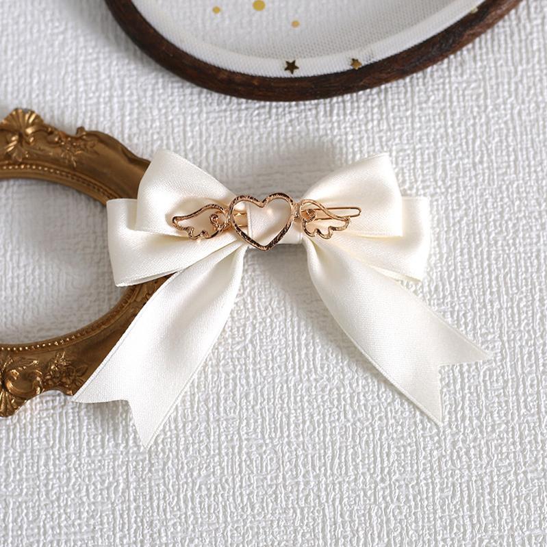 Xiaogui - Handmade Kawaii Bow Clips Brooch - Multicolors Headwear