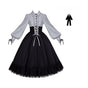 OP-Kleid + Schleifenbrosche / S