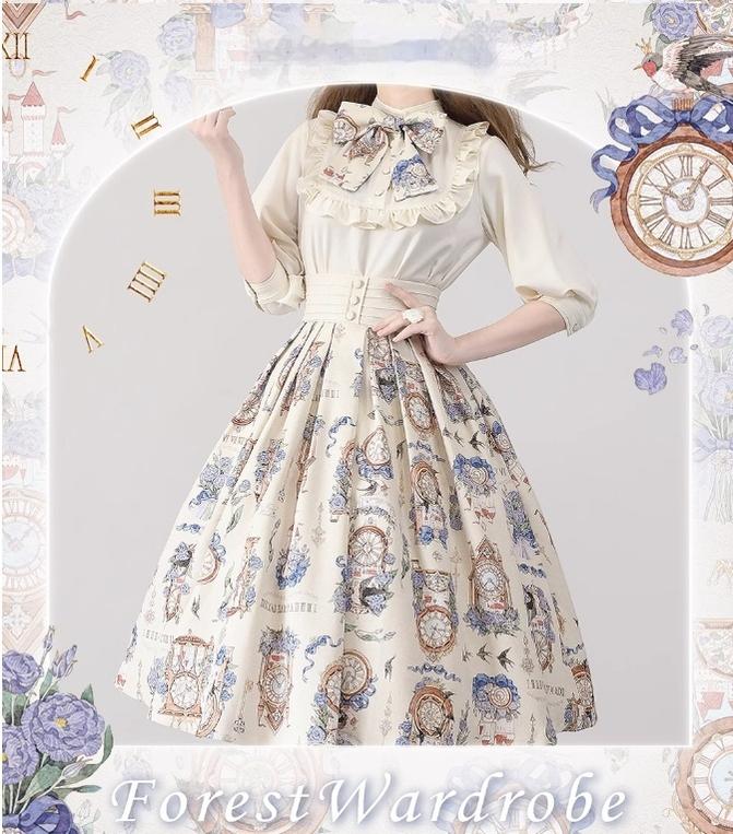 Forest Wardrobe - Eternal Echo - Sweet Lolita Skirt Classic Daily Lolita Blouse