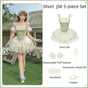 Short JSK 5-piece Set (short JSK + sleeves + hairband + hanamaru head veil + choker) / S
