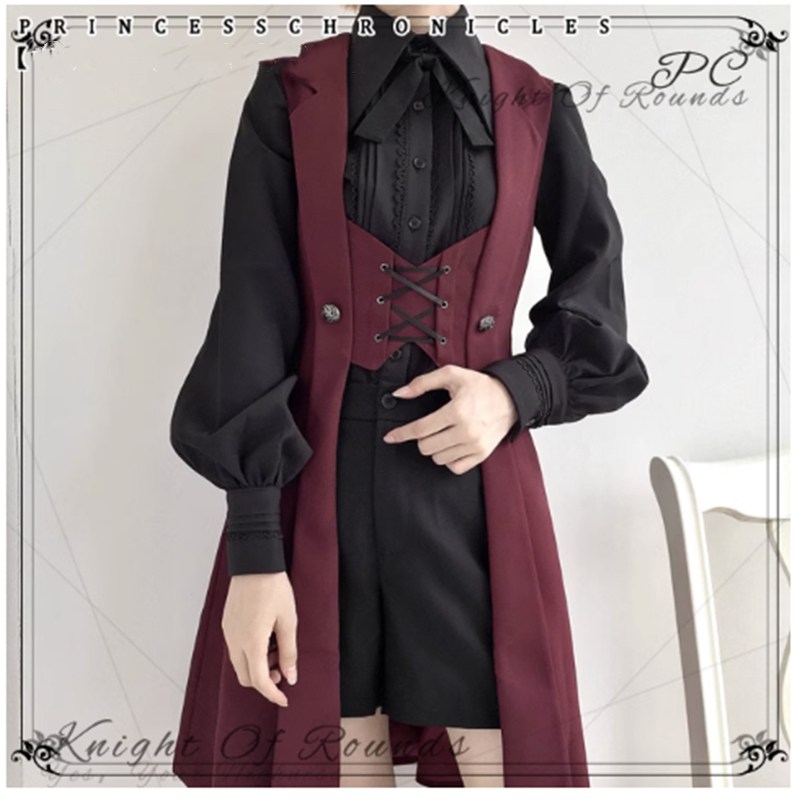 Princess Chronicles - The Night Prelude - Medieval Ouji Lolita Long Vest