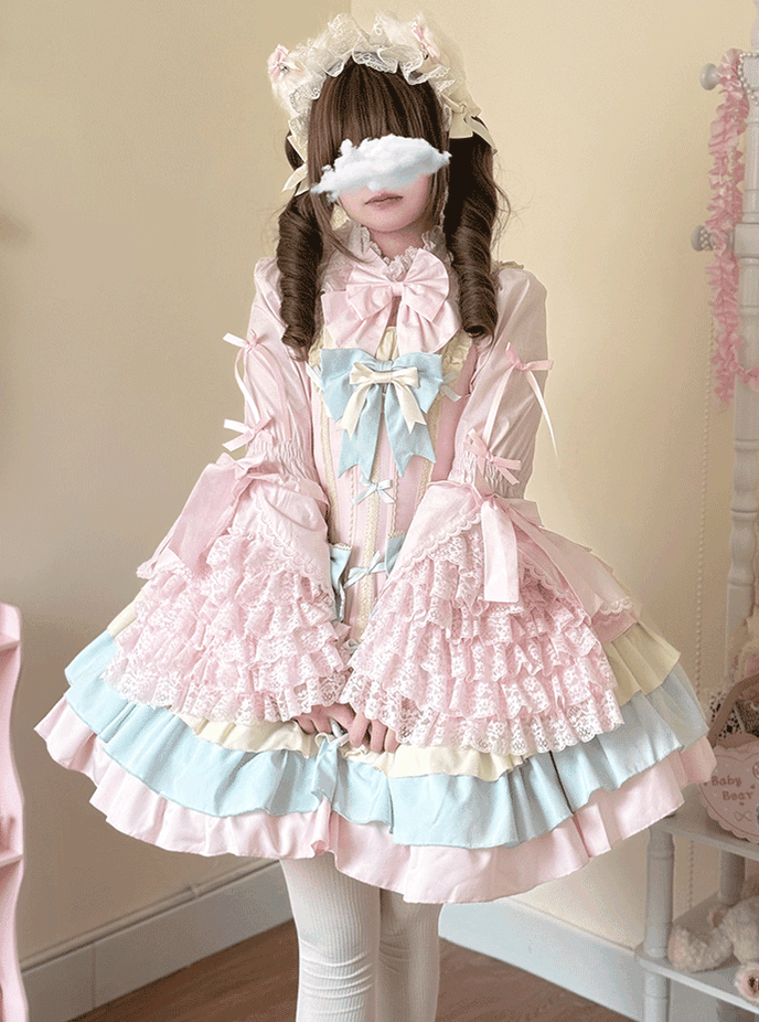 Niu Niu - Plus Size Sweet Lolita Blouse with - Hime Sleeves Innerwear