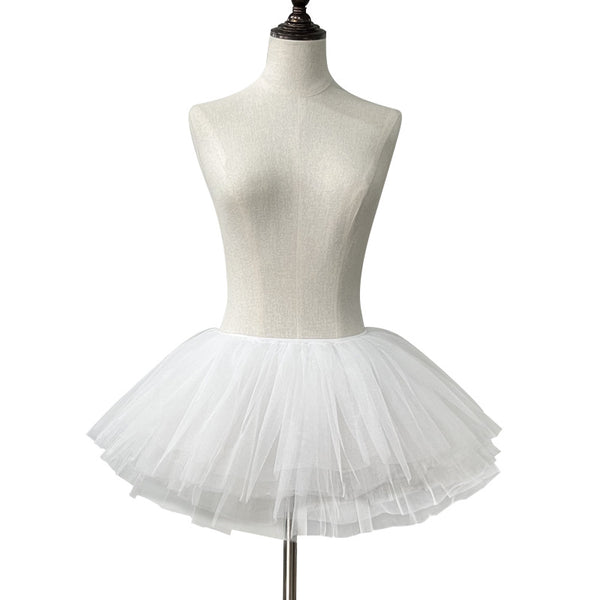 6-Layer Irregular Tulle Petticoat – 28cm Elastic Waist