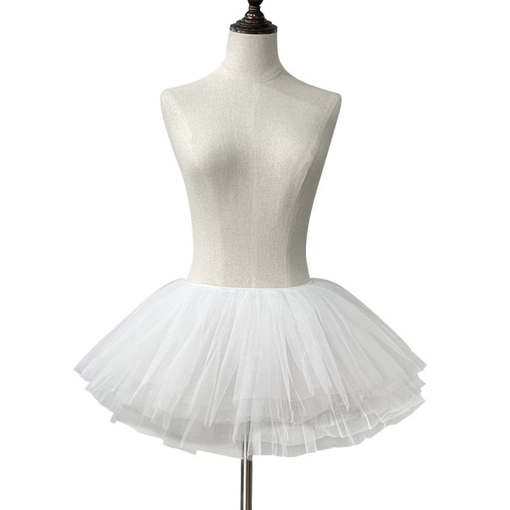 6-Layer Irregular Tulle Petticoat – 28cm Elastic Waist
