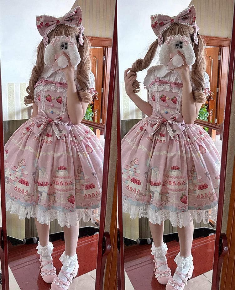 Doll and Bear - Strawberry Mice - Sweet Lolita JSK and Accessories - product detail 22