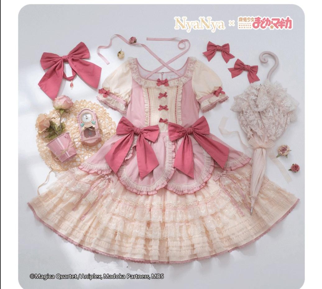 NyaNya - IP Collab Lolita Dress Madoka Kaname Homura Akemi Lolita OP dress