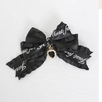 Xiaogui - Sweet Lolita Ribbon Bow Hair Clips - Headwear