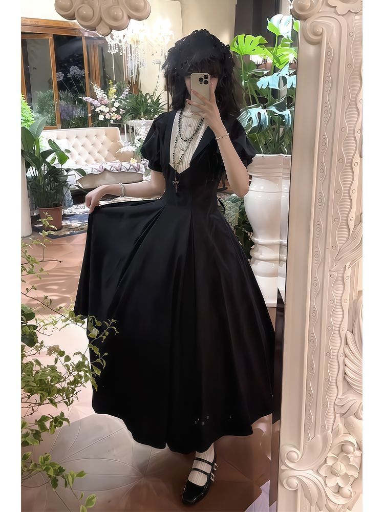 1st Anniversary - Cross Witch - Gothic Nun-Style Long OP Dress - product image 5