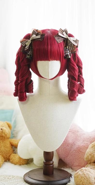 Imperial Tea - Roman Roll - Lolita wig with Roman curls and double ponytails - product detail 12
