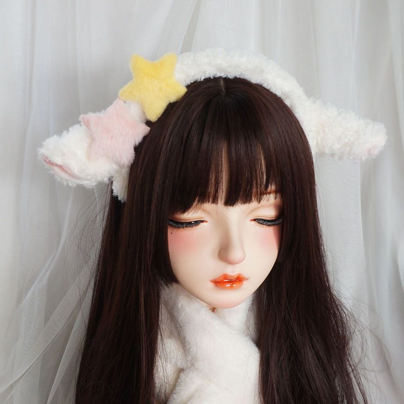 Little Star Sheep Ear Headband Cute Soft Girl Sheep Baa Headwear Plush