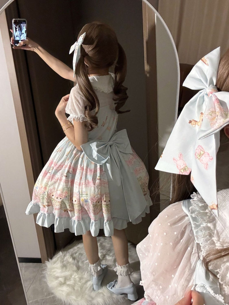 Coffee Rabbit Bunny Toy House Sweet Lolita JSK Set