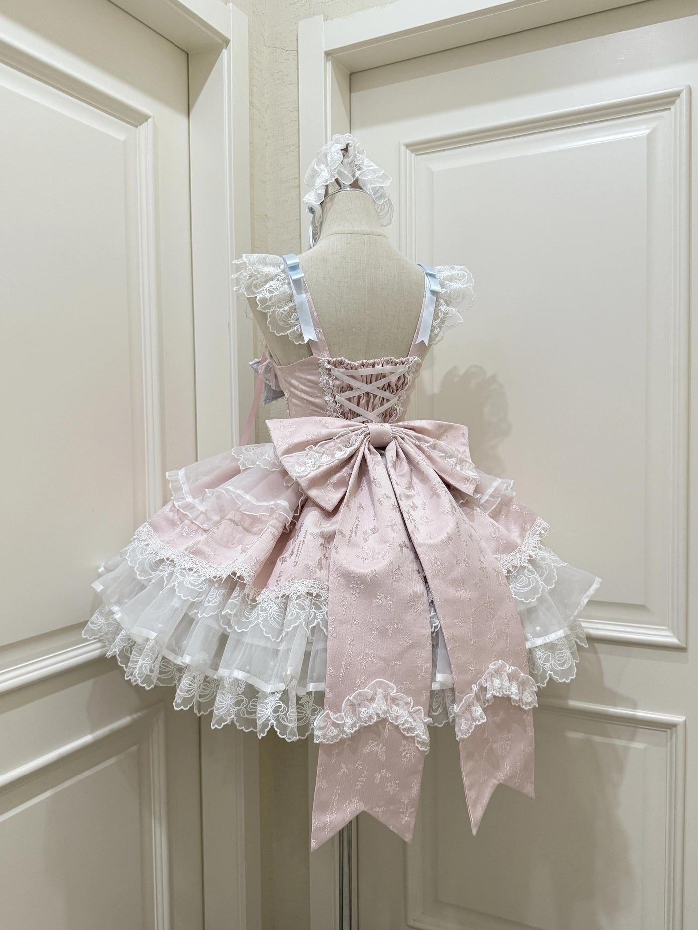 Fleeting Isle - Sweet Lolita Ballet Style Jumper Dress Pink JSK + Trailing S