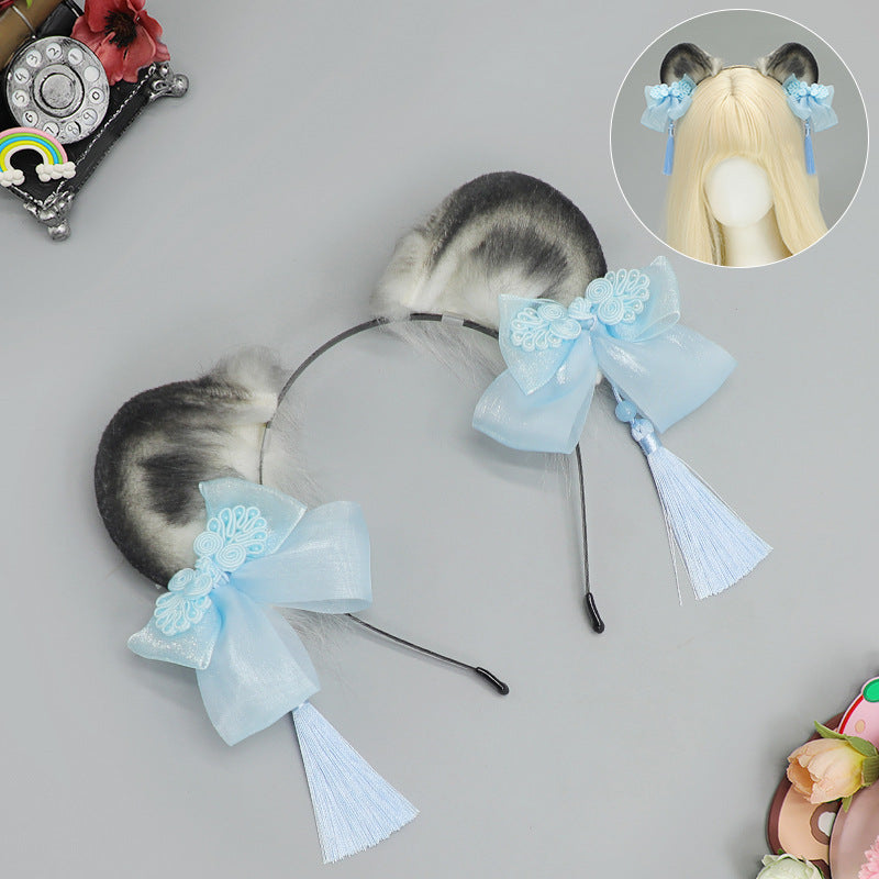 Ancient Style Hanfu Panda Headband - Lolita Tassel National Chinese Girl Accessory
