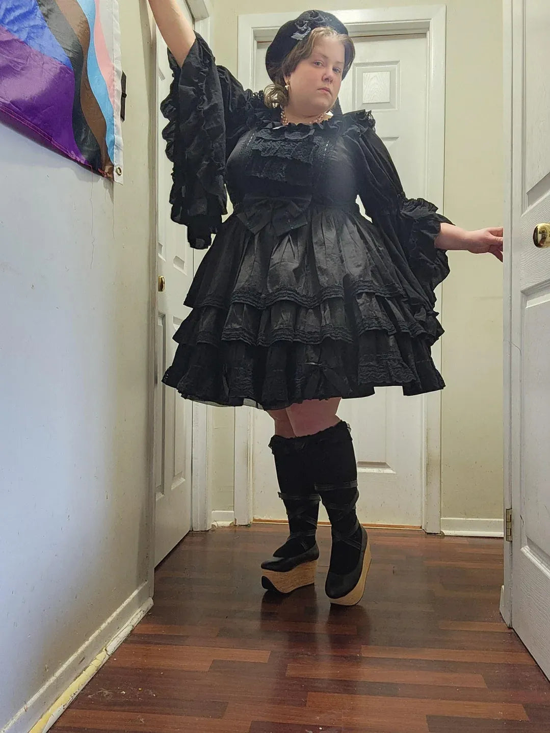 Aurora&Ariel - Super Puffy A-Line - Lolita petticoat with 18-inch length, organza layers, cotton waistband