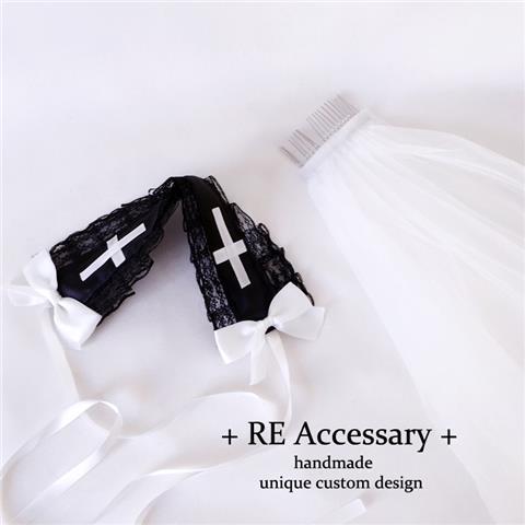 RE Accessary Dark Night Saint Veil Hairband