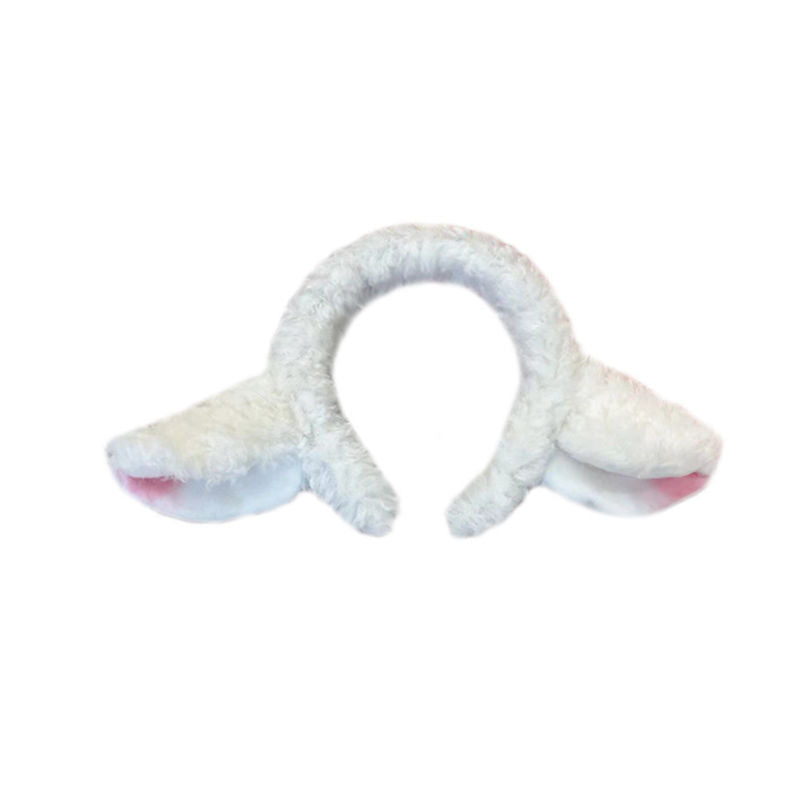 Little Star Sheep Ear Headband Cute Soft Girl Sheep Baa Headwear Plush Hair Accessory Lolita Jewelry for Women