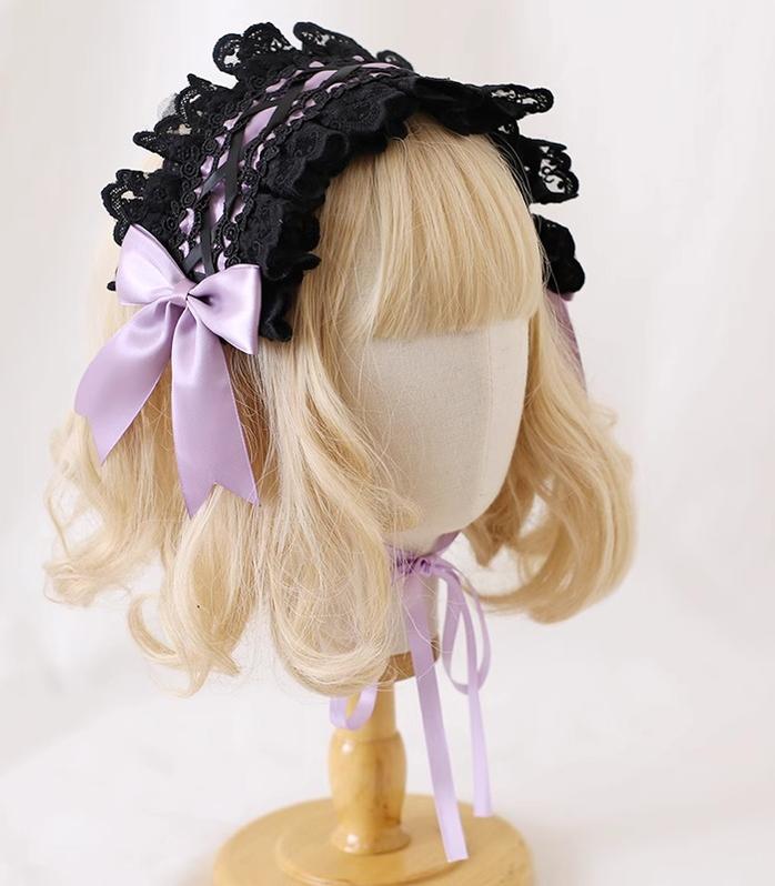 Xiaogui - Gothic Lolita Headband Cat Ear - Hairpin Headwear