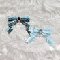 Light Blue + White Lace / Single Hair Clip