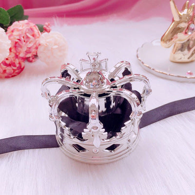 Lolita Crown Hair Accessories Gorgeous Rose Crown Hairband Headdress Golden Crown Hair Clip COS Crown Headdress