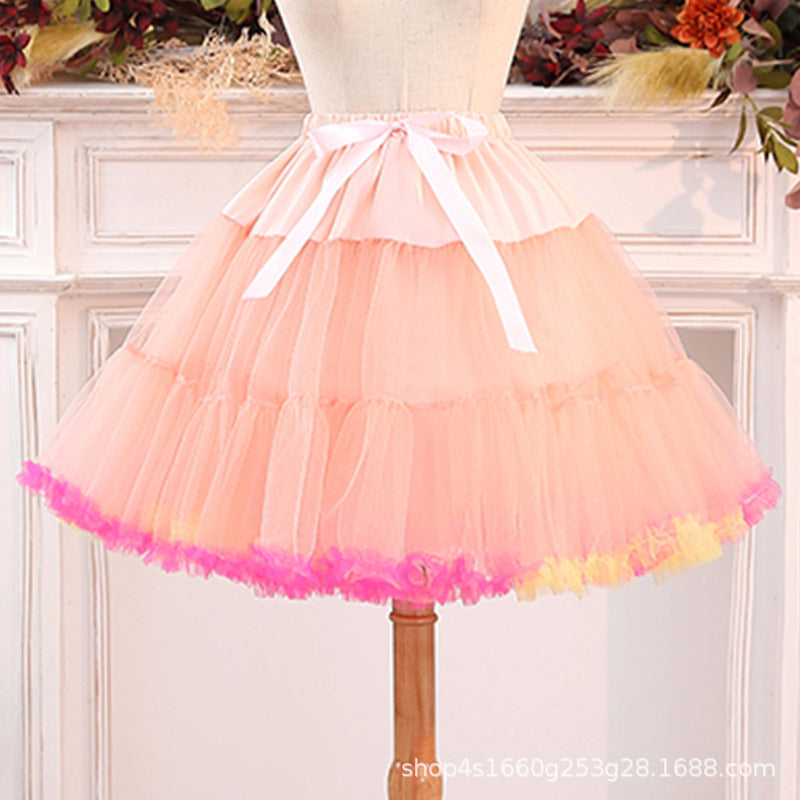 Cotton Cloud Mesh Petticoat – Multi-Color
