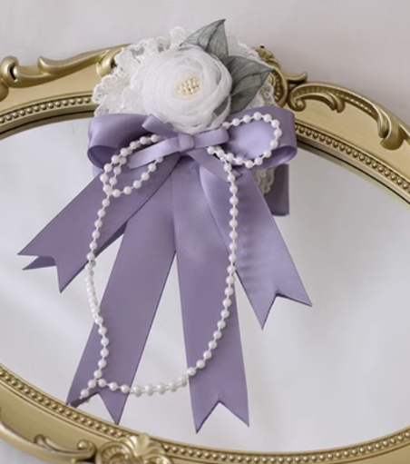 Xiaogui - Elegant Lolita Headdress Bow KC - Cuffs Hairpins Headwear