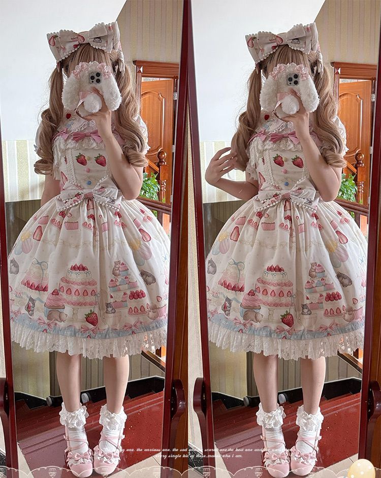 Doll and Bear - Strawberry Mice - Sweet Lolita JSK and Accessories - product detail 25