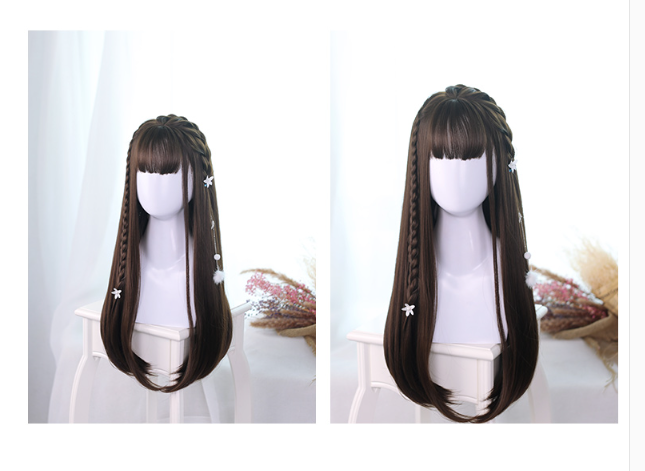 Dalao Home - Lolita JaneNye 65cm Straight Wig - Black Wig