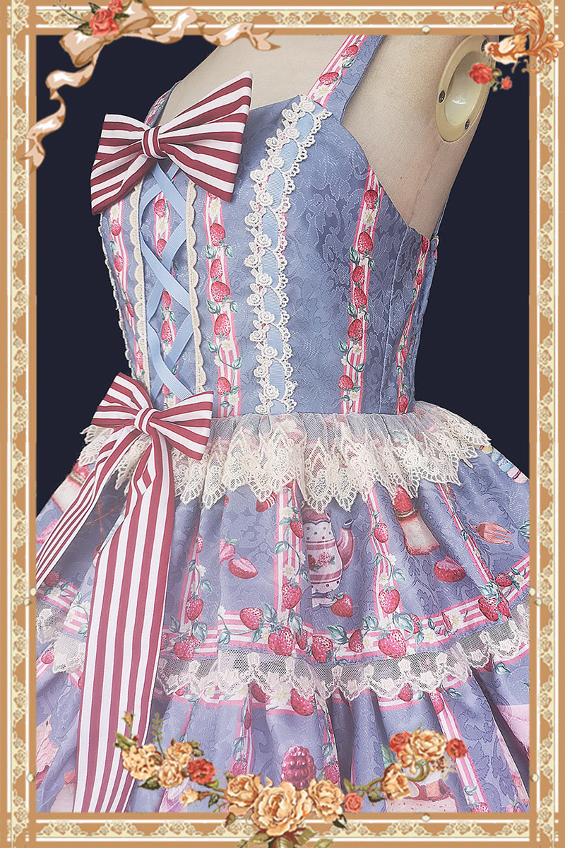 Infanta - Strawberry Tea - Tiered Ruffles Lolita JSK