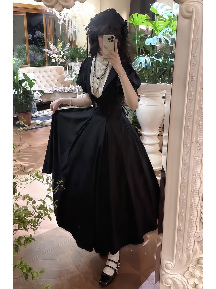 1st Anniversary - Cross Witch - Gothic Nun-Style Long OP Dress - product image 6