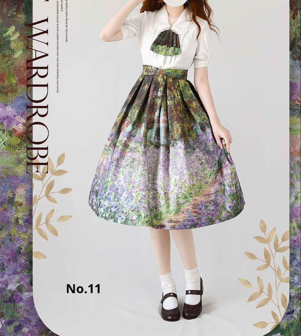 Daily Lolita SK, Retro Classic Monet Oil Painting S No.11