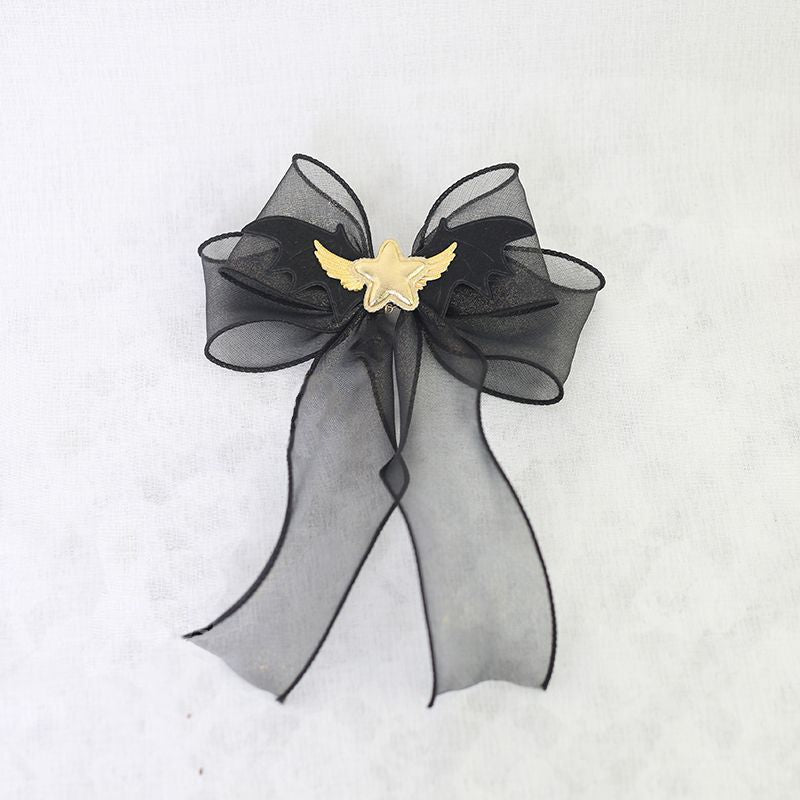 Halloween Dark Style Witch Hat Headband Lolita Hair Accessories Lolita Demon Bat Small Hat Hair Clip Side Clip