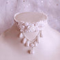 Lace White Flower Necklace