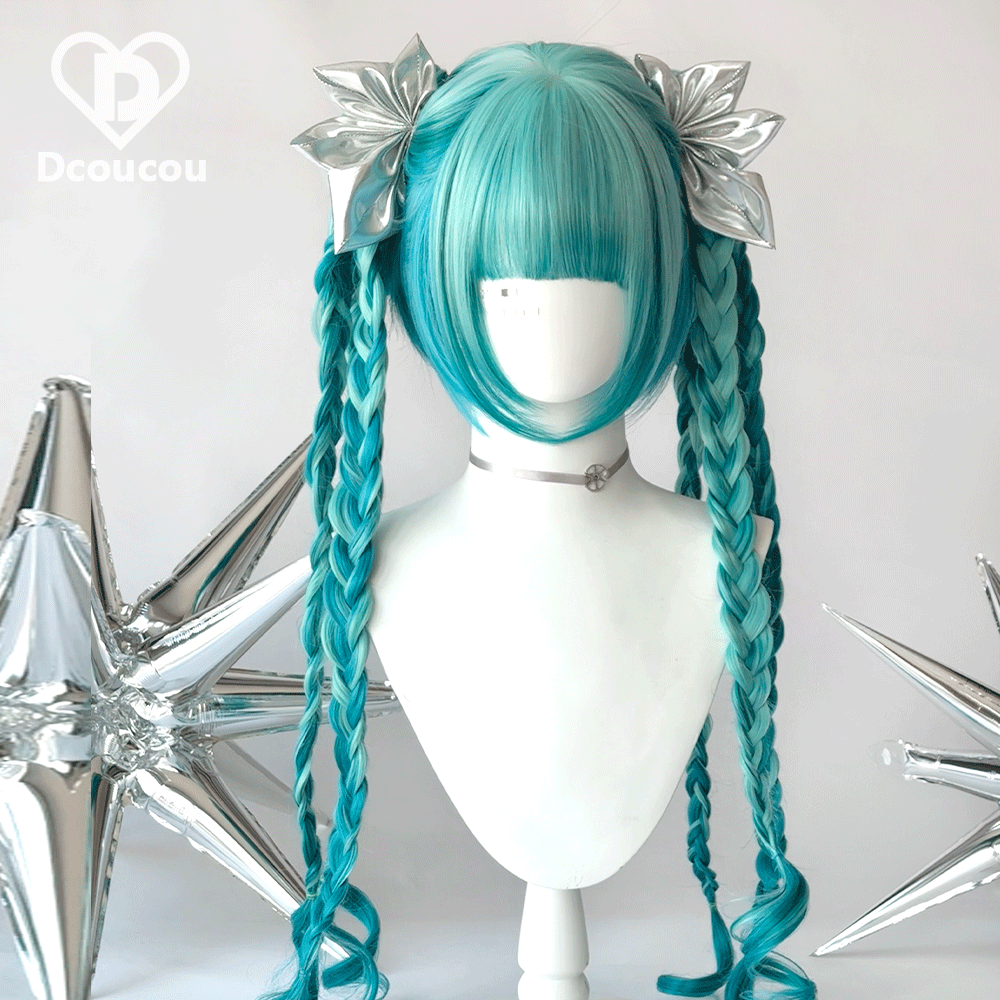 Dcoucou - Herbalist Girl - 70cm Vintage Hime-style Lolita Double Ponytails Wig