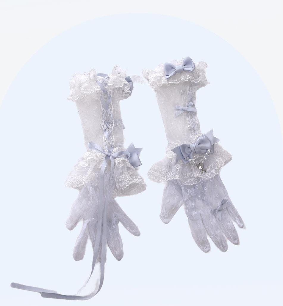 Mengfuzi - Finnish Antique Cabinet - Lolita accessory with lace, bows, and pearl accents
