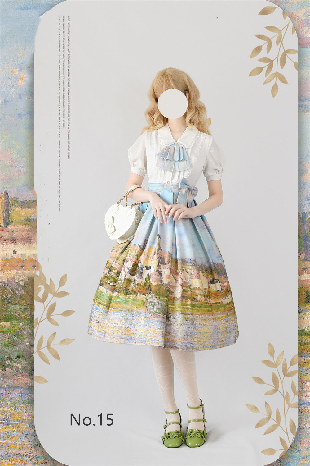 Daily Lolita SK, Retro Classic Monet Oil Painting S No.15