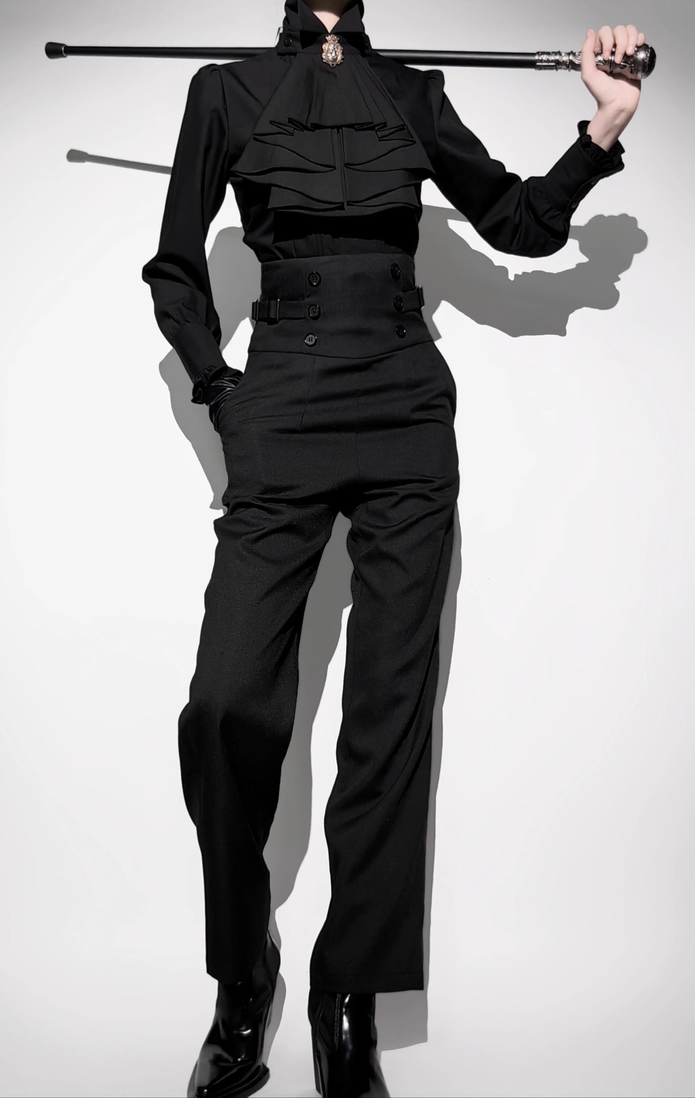 Gazing Galactic - Prince Trousers - Ouji Lolita pants with a double-button waist - product detail 3