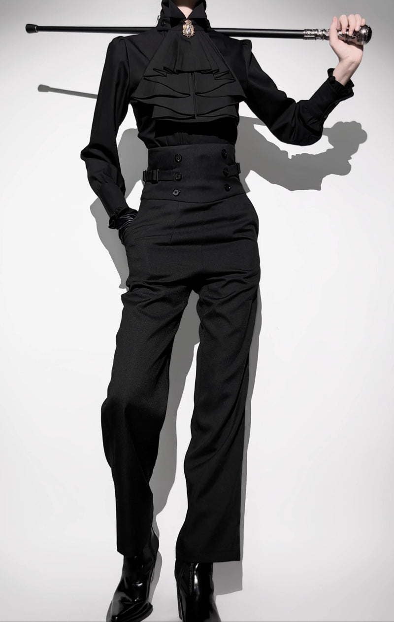 Gazing Galactic - Prince Trousers - Ouji Lolita pants with a double-button waist - product detail 3