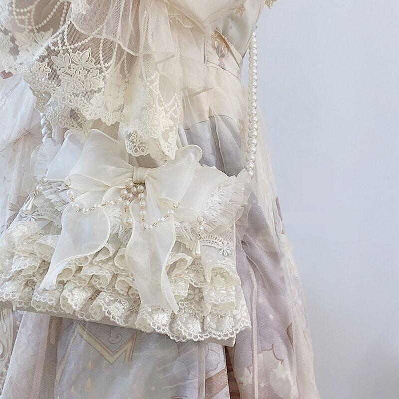 Xiaogui - Elegant Lolita Handbag Ivory Tea - Party Lolita Bag Bag
