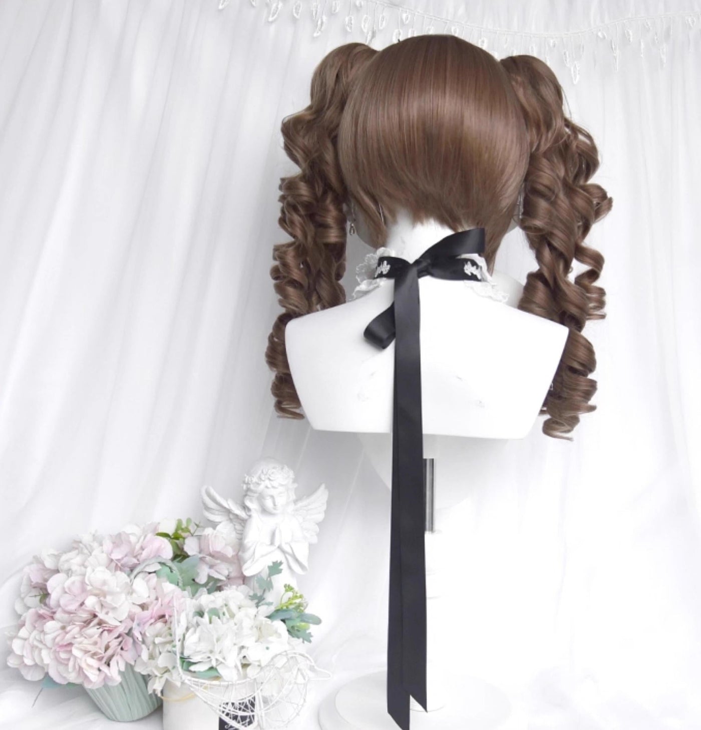 Sinwavy - Doll Like Lolita Wig - Detachable Curl Ponytails Wig
