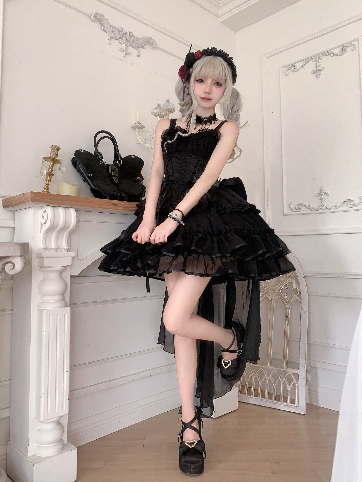 ZhiJinYuan - Time Waltz - Sweet Lolita Short Dress Ballet Style JSK - Lolita Fetch