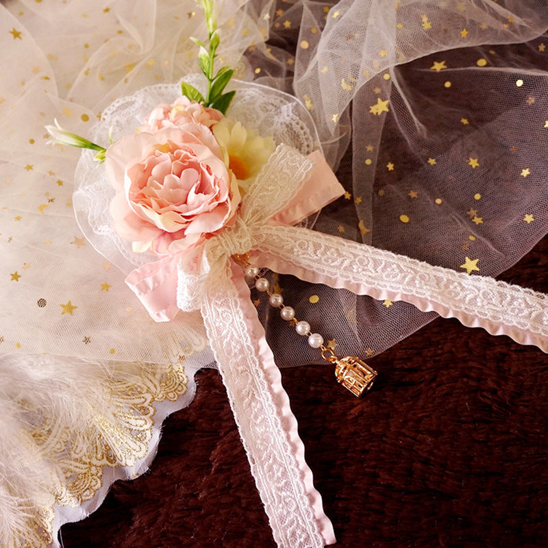 Original Handmade Lolita Element - Gorgeous Hanamaru Fairy Hair Clip | Lolita Style Accessory