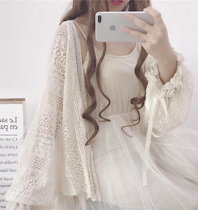 Sugar Girl - Daily Lolita Light Cardigan - Oversized Outwear Innerwear