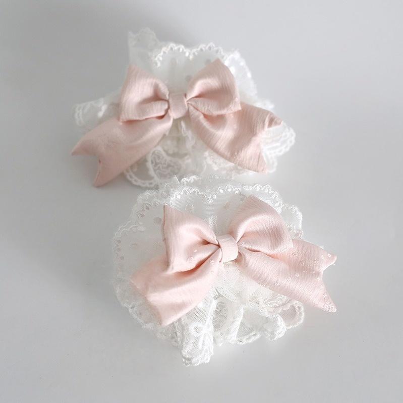 Xiaogui - Sweet Lolita Headwear Set - BNT/Hat/Headband/Cuffs With Lace Headwear