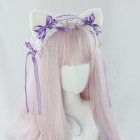 Onafhankelijk merk - Astrology Cat - Pluchen haarband - Haaraccessoire - Astrology Cat Headband-Light Purple