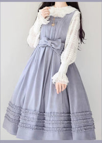 Forest Wardrobe - Sweet Little One - Classic Lolita JSK Dress - Blue Purple Dress Only / XS